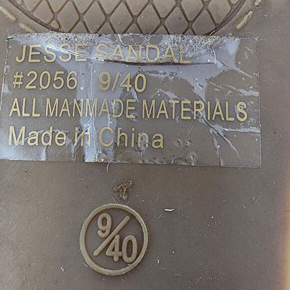 Seven7 Slide Sandals Women 9 Jesse Brown Vegan Leather Cross Strap Padded 2056 - Picture 8 of 8